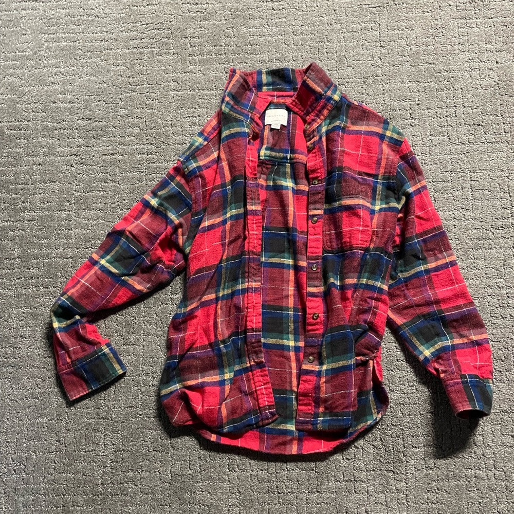 american eagle flannel size medium